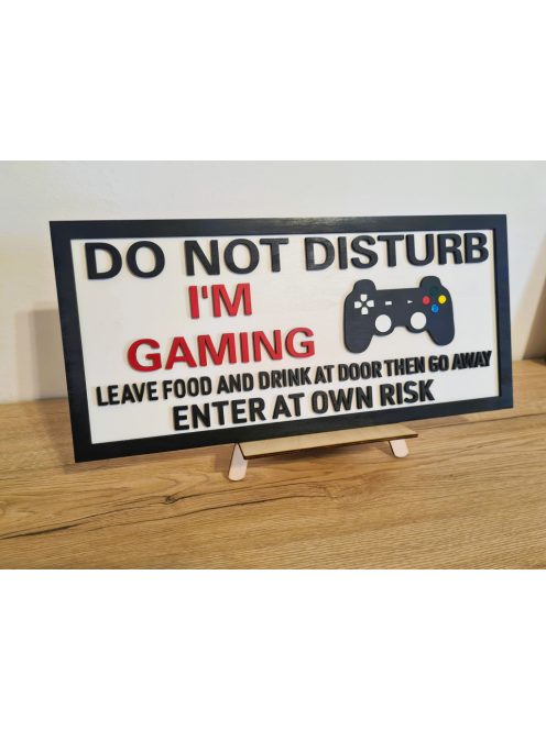 Gamer ajtótábla