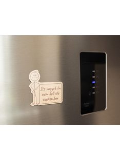 Hűtőmágnes Stickman "Itt vagyok én"