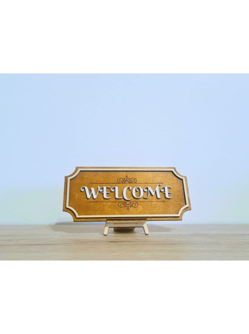 Üdvözlő tábla, "Welcome", kicsi